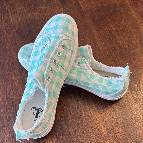 Corkys Aqua Checkered Sneakers - Picture 5 of 5